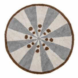 Tapis rond à motif