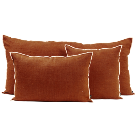 Housse de coussin 40x60 en lin