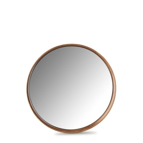 Miroir rond en bois D.80 cm