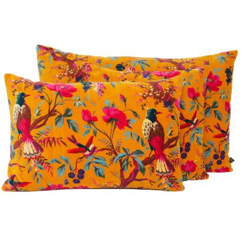 Coussin imprimé Birdy | Chamois