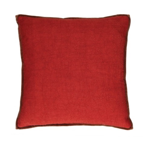 Coussin Alpha opposite coquelicot